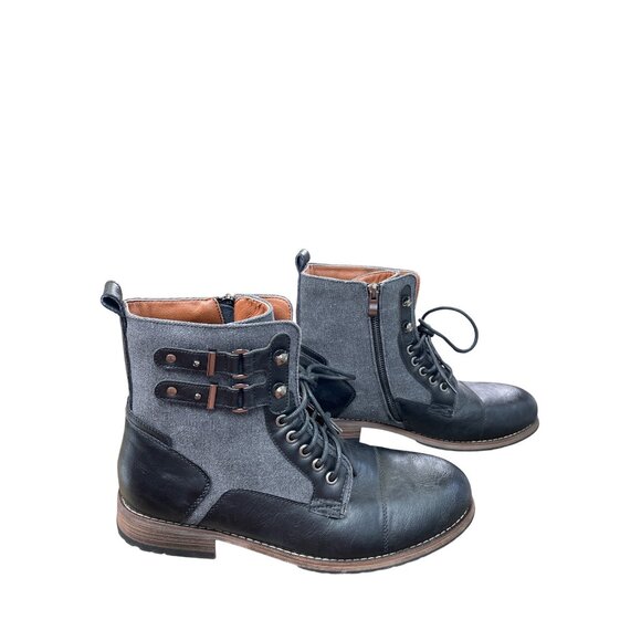 Polar Fox Mitch Mens Black Gray Chukka Ankle Boots Size 10 SKU 8825 main image 9
